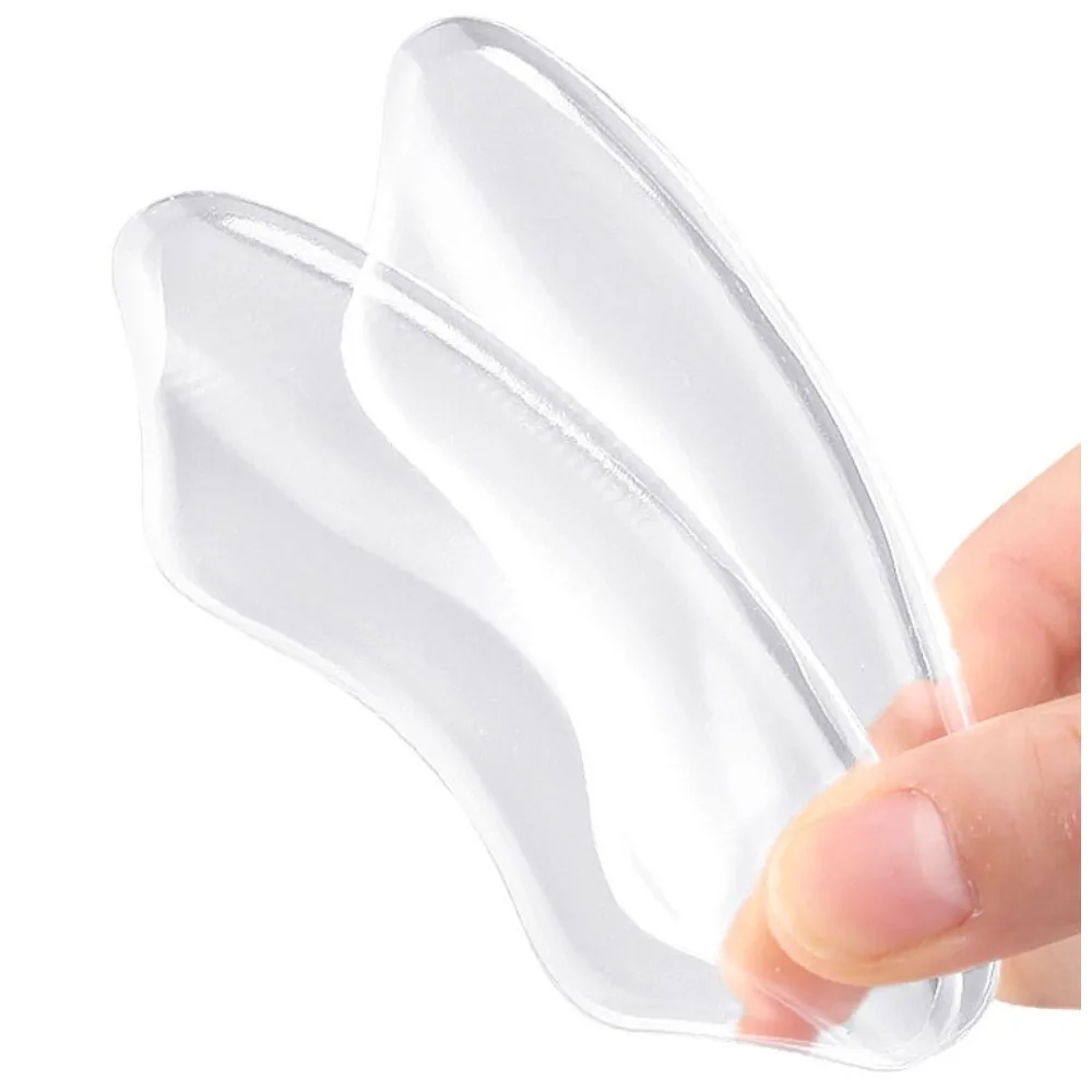 2PCS Silikon Gel Ferse Kissen Schutz Fuß Füße Pflege Schuh Einlage Pad Schuhe Zubehör Komfortable Weiche Anti-Rutschig einlegesohle – Detail 4