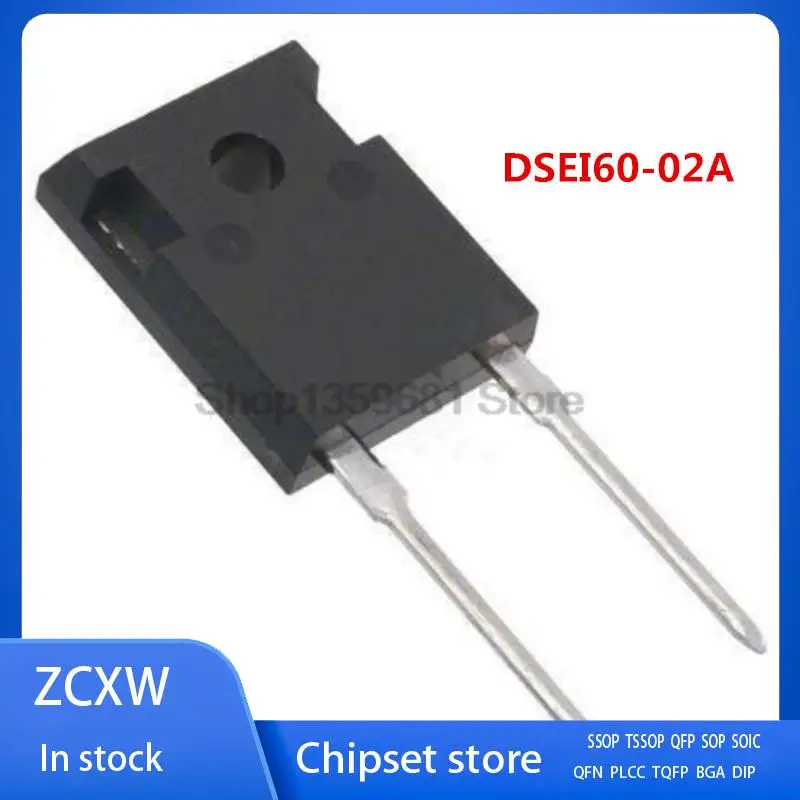 

10PCS/LOT DSEI60-02A DSEP60-02A TO-247 60A 200V