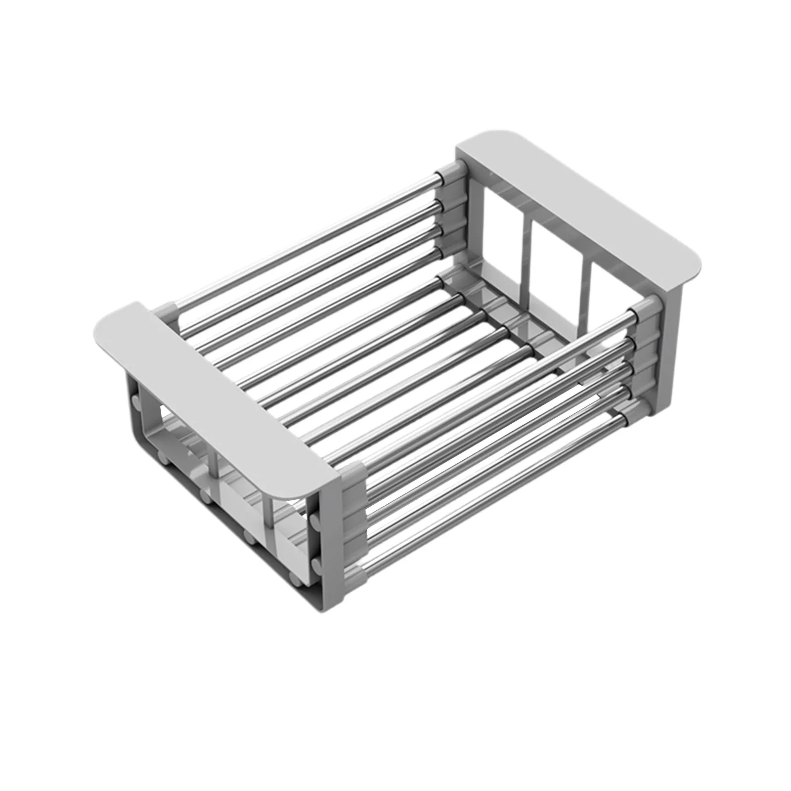 Multi-function Retractable Kitchen Sink Rack Dish Drying Rack Expandable Space Saver for Fruits Vegetables Practical Gadgets