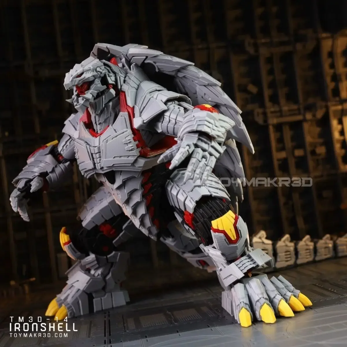 3D Printed Multi-articular Mobile Model of The Movie Monster Gamela