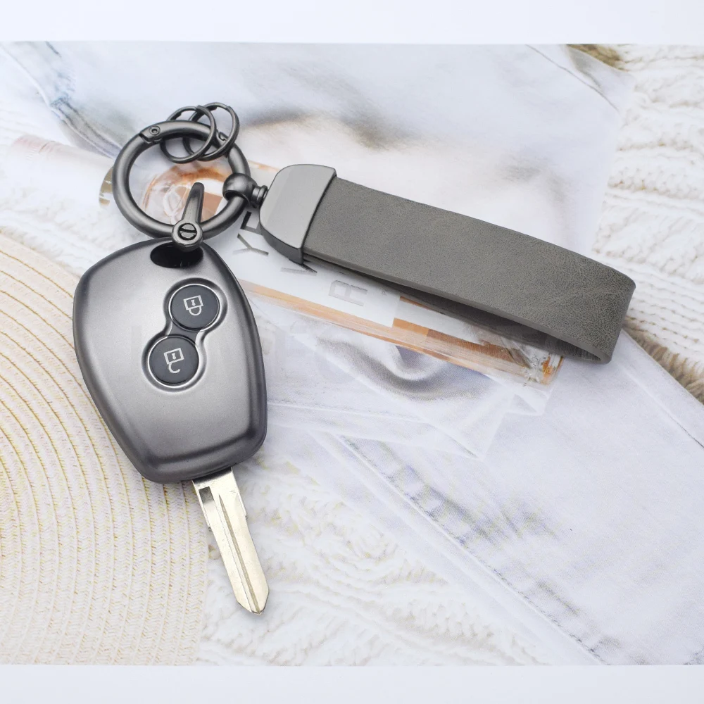 2/3 Buttons Key Case for Renault Clio Trafic Twingo Kangoo Master Modus Dacia Duster Sandero TPU CarKey Cover Key Chain Set