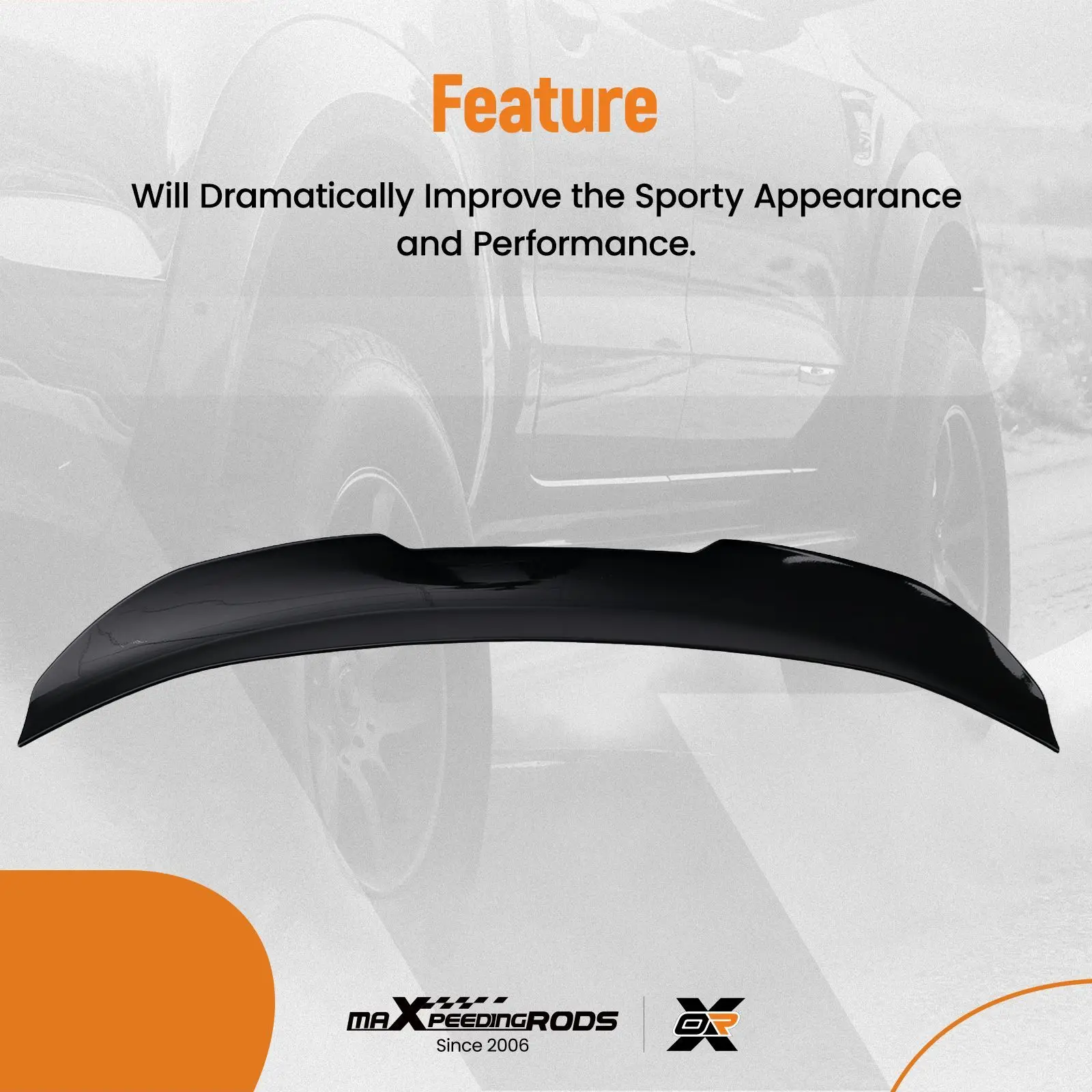 

Rear Trunk Lip Spoiler Wing for BMW 3 Series E92 2 Door Coupe 2007-2013 ABS