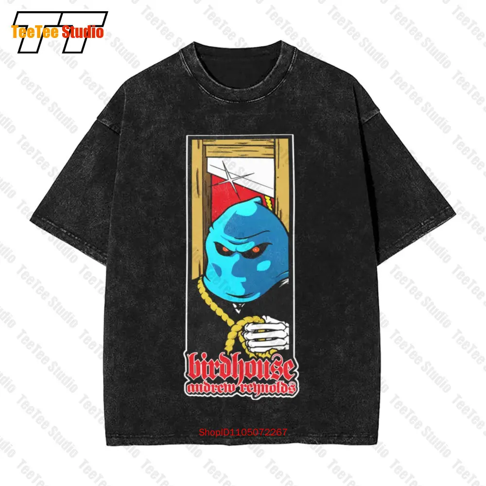 

Birdhouse Skateboard Andrew Executioner Vintage Oversized T-Shirt New Made Us Fast Shipping 7AUE