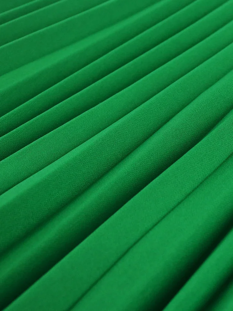 4XL Dresses for Women Plus Size Irregular Short Sleeve High Waist Pleated Green Yellow Office Evening Party Gowns Outfits 2023