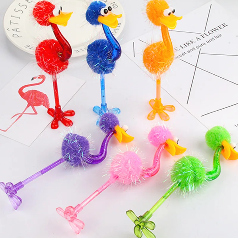 1PCS Cute Ostrich Ballpoint Pen Gifts Birthday Party Favor Kid Pinata Children kindergarten Prizes Wedding Gifts Adult Giveaways