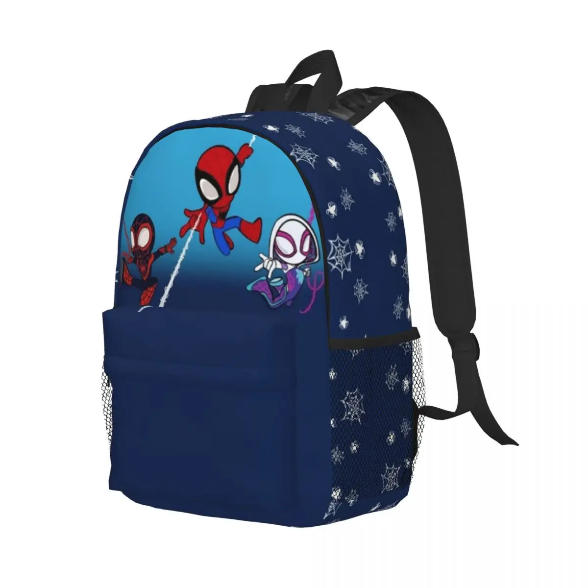 Spider Ghost para meninas meninos mochila de estudante de grande capacidade mochila leve à prova d'água de 15 polegadas