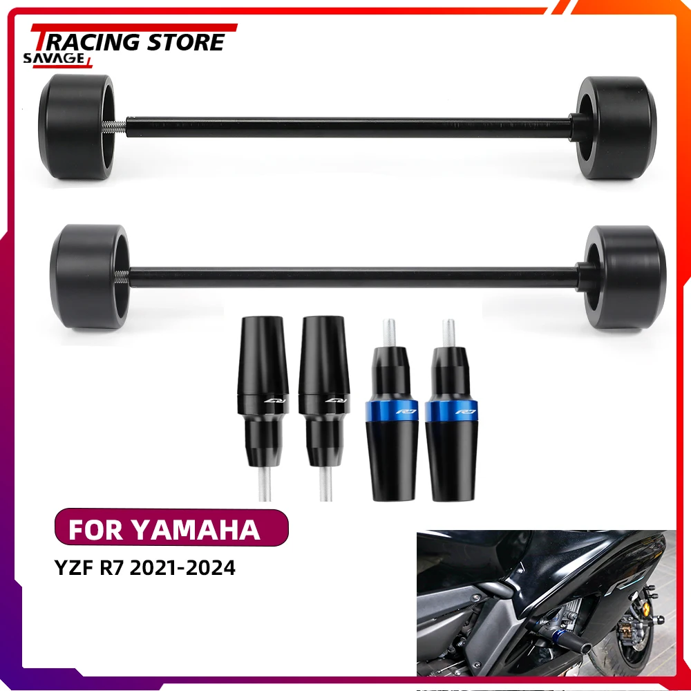 

YZFR7 Frame Sliders Guard Crash Protector For YAMAHA YZF R7 Front Rear Wheel Axle Spindle Swingarm Slider Guard Crash Protector