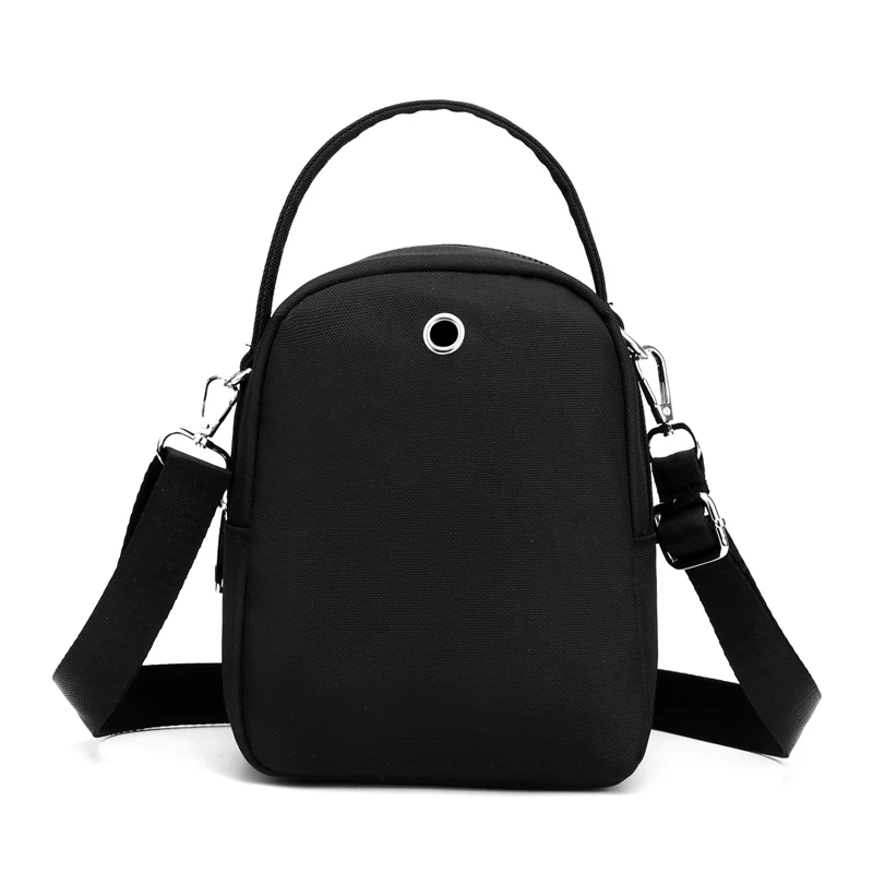 High Quality Durable Nylon Female Mini Bag Fashion 3 Layers Women Small Shoulder Bag Pretty Style Girls Shopping Phone Bag