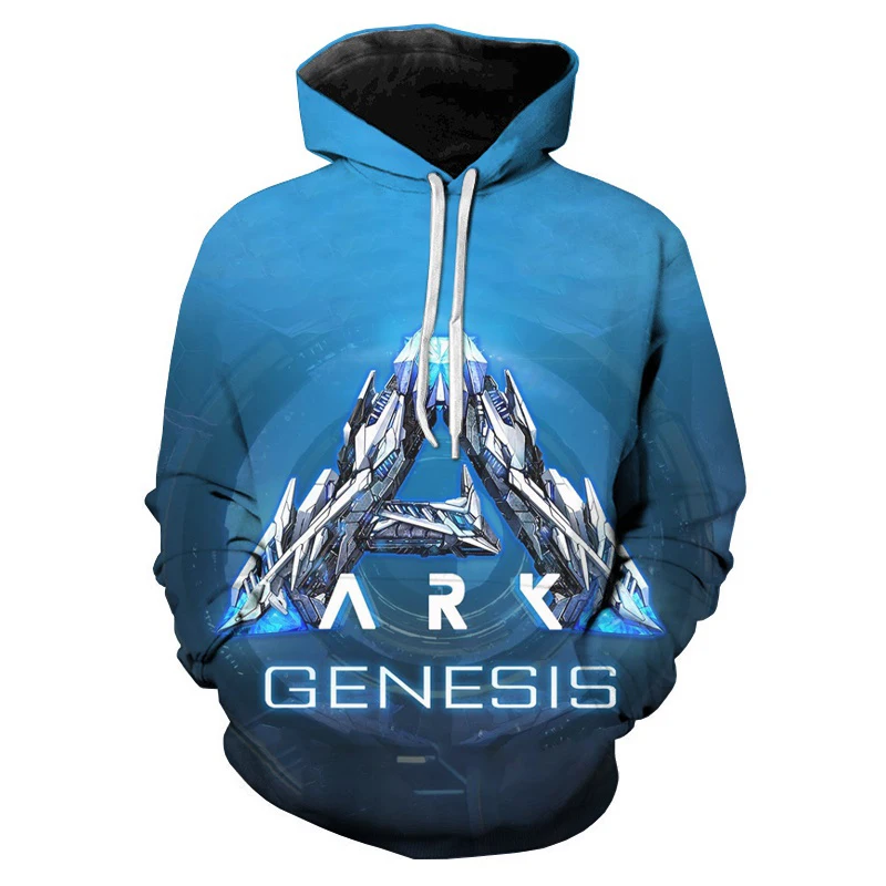 High Quality Game ARK Genesis Season Pass 3D Printed Hoodies Men Women Cool Harajuku Hoodies Oversized Coat Print Sweatshirts