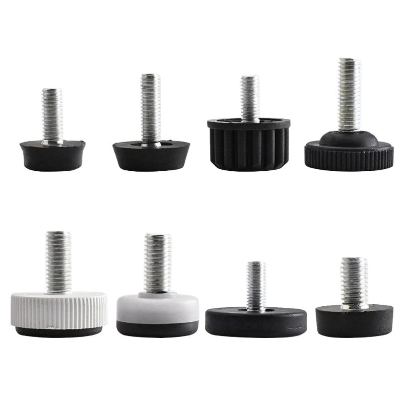 10Pcs Height Adjustable Leveling Chair Leg Feet Furniture Mat Screw-in Base Drosphip