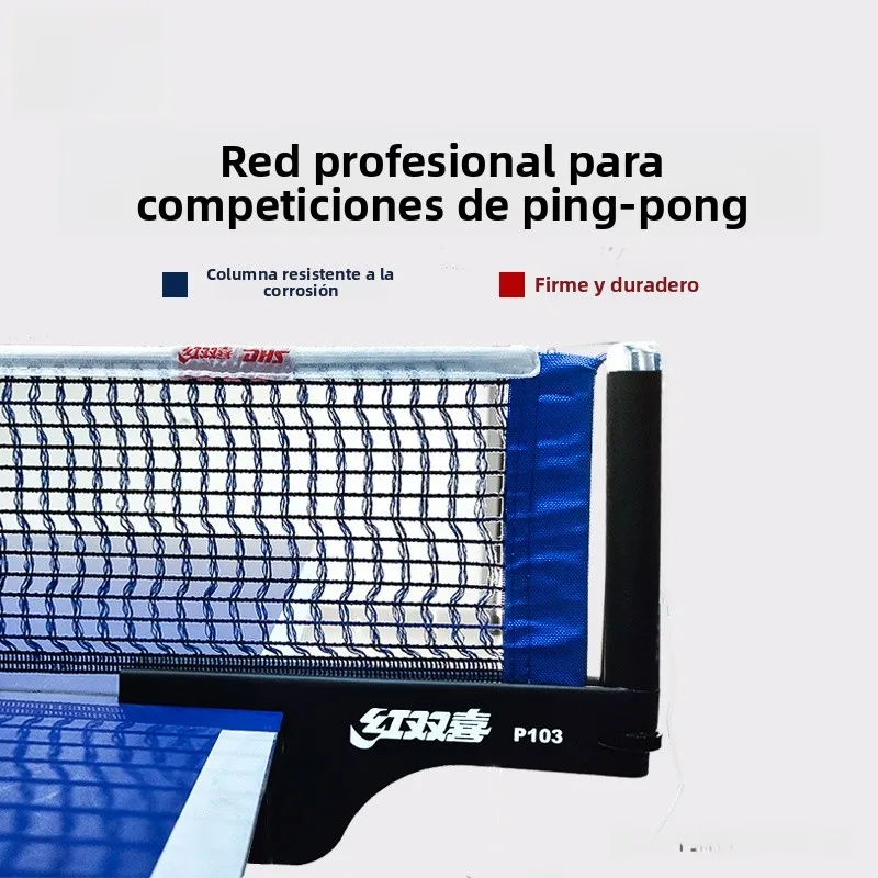 Red profesional DHS Red Double Happiness para tenis de mesa, marco P302 con red para pelotas, suministros para aficionados al...