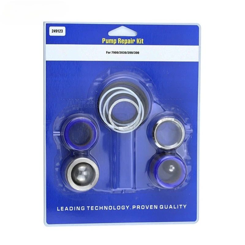 طقم تعبئة البخاخ بدون هواء 244194 248212 248213 249123   طقم إصلاح بدون هواء 395 695 1095 7900 طقم حزمة المكبس جزء مضخة الصيانة