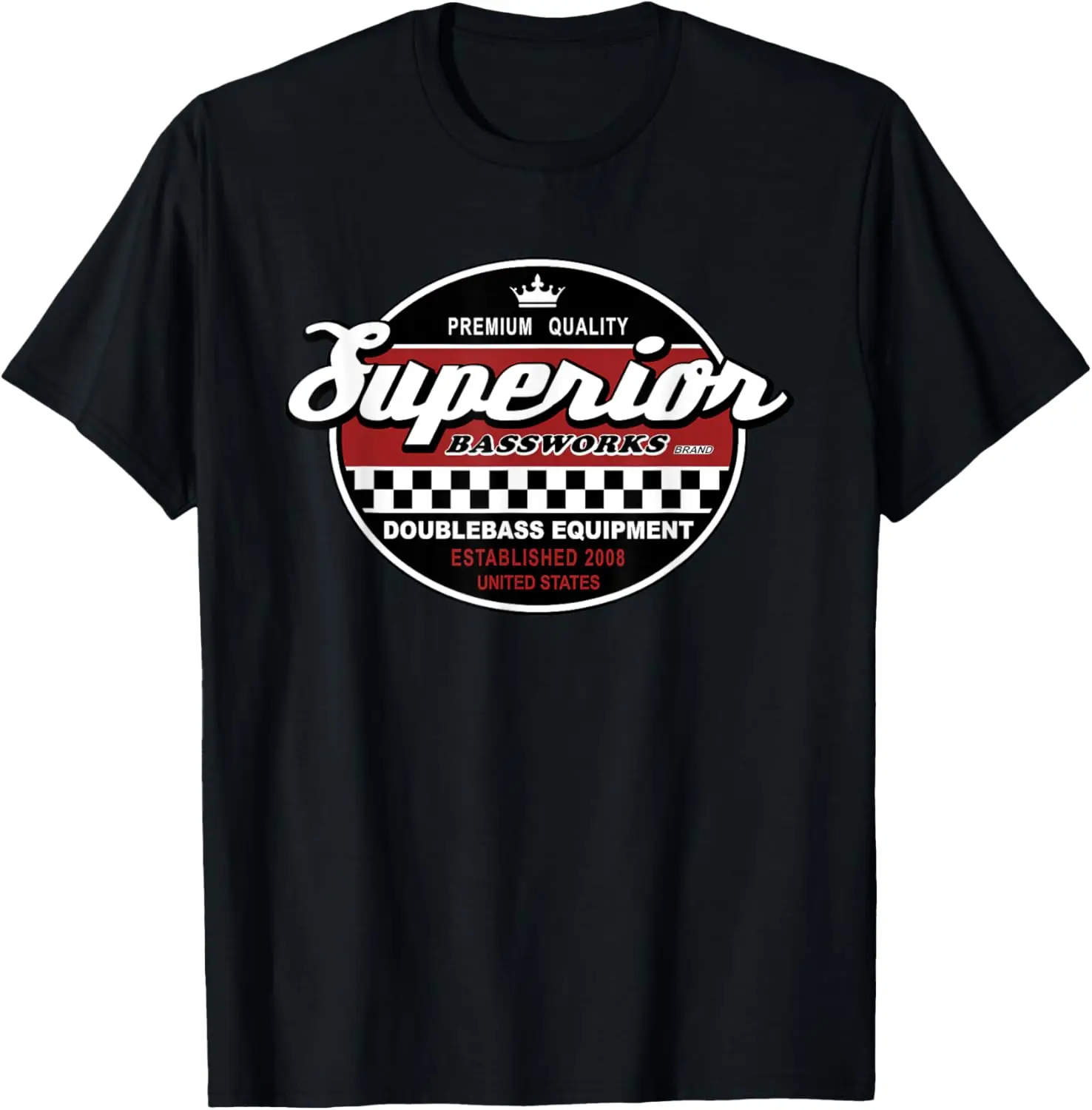 Superior Bassworks Red Logo - เสื้อยืด Upright Double Bass