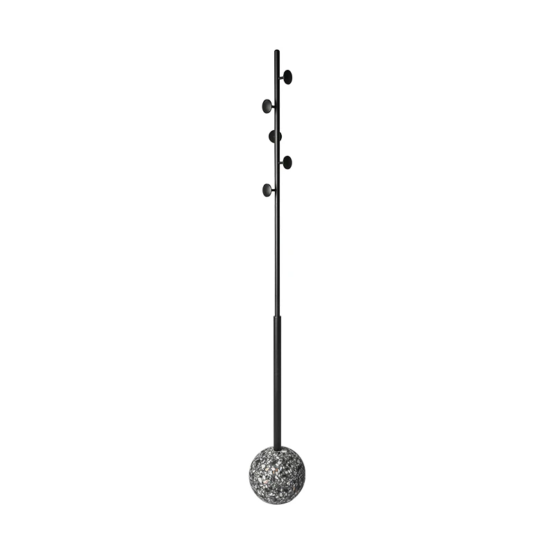 

Nordic style terrazzo hanger living room floor bedroom metal iron simple modern home model room coat rack