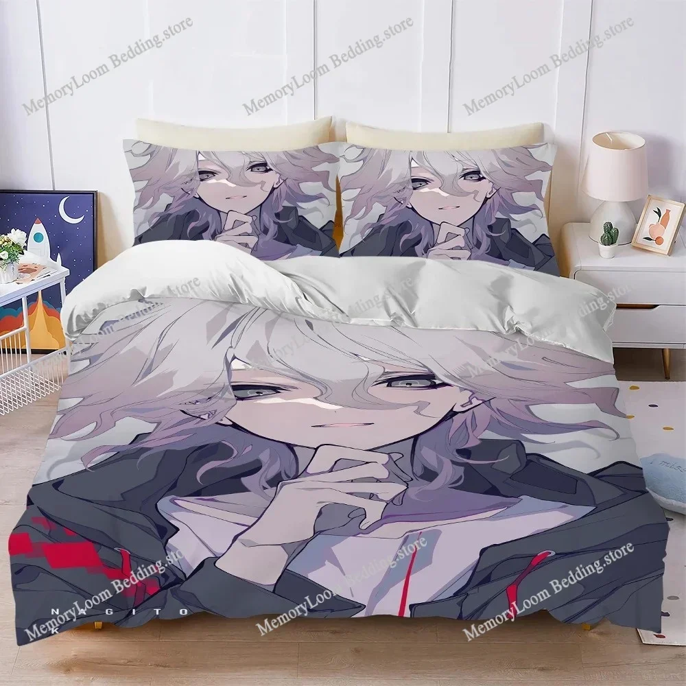 D-Danganronpa 2 Game Duvet Cover Set Home Style Bedding Soft Laundry Cotton Bed Student Dormitory Gift Home Textileextile592FQH
