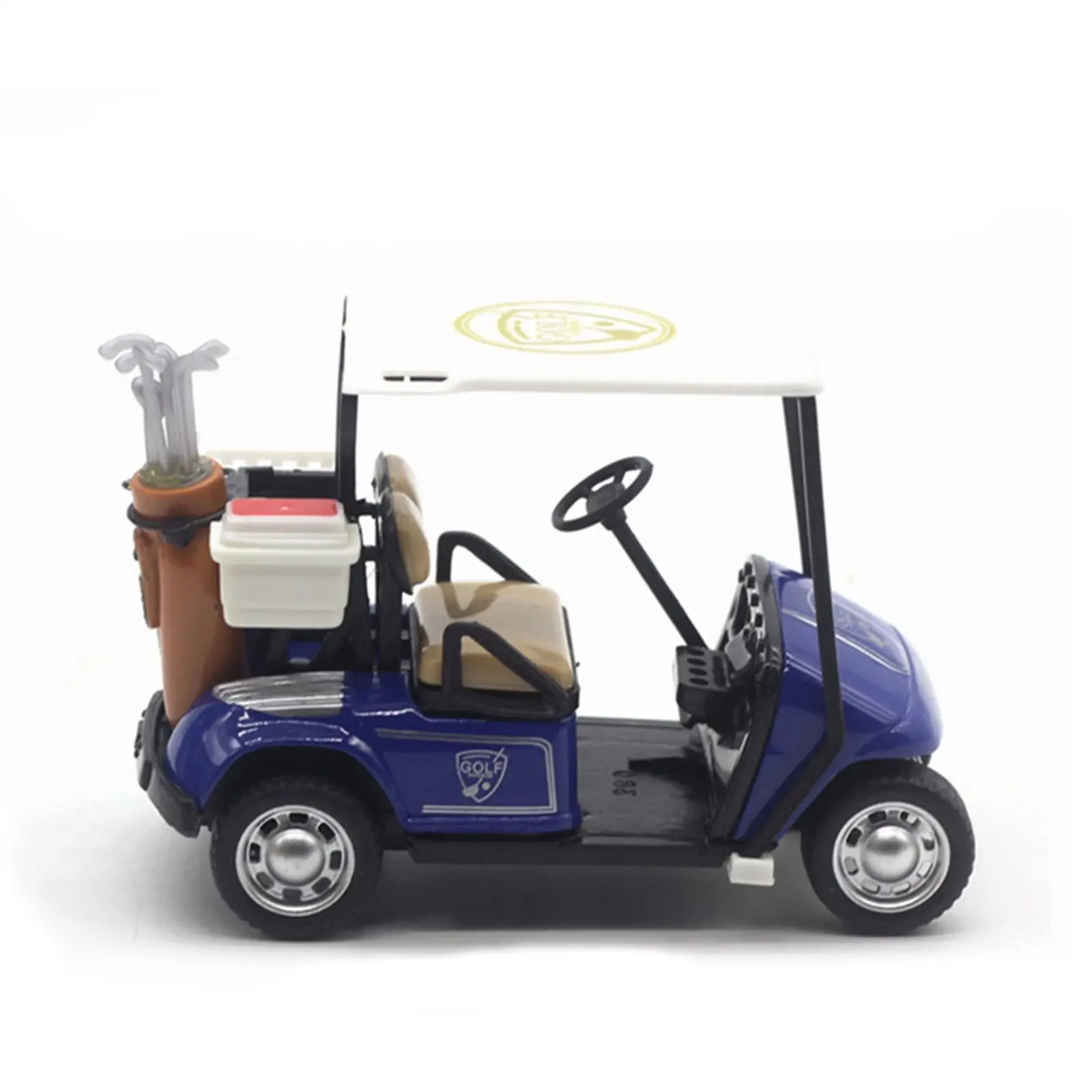 Mini Golfcart Model Toy Golfcart Sculpture Ornament for Cake Toppers Gifts