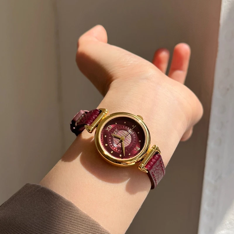 

2025 waterproof quartz watch birthday gift light luxury niche classic trend women's watch elegant and simple student