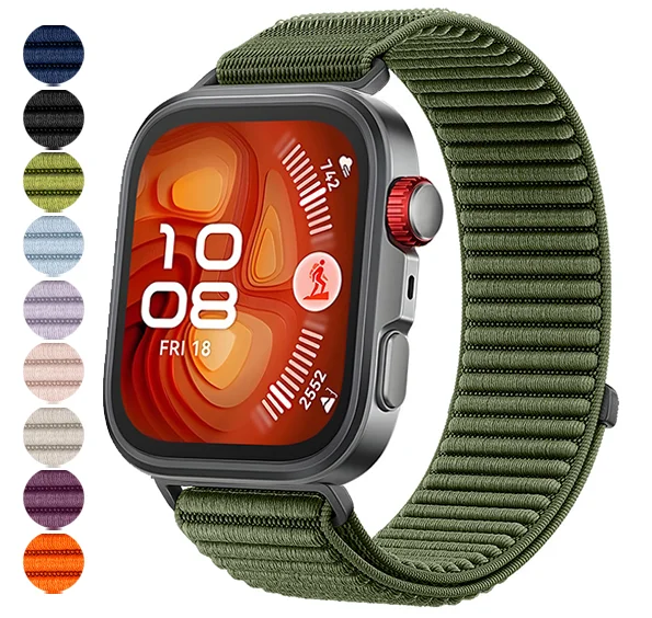

Field Nylon Loop Strap for Huawei Watch Fit 4 Pro Woven Sports Smartwatch Wristband for Huawei Watch Fit 3/4 Bracelet Watchband