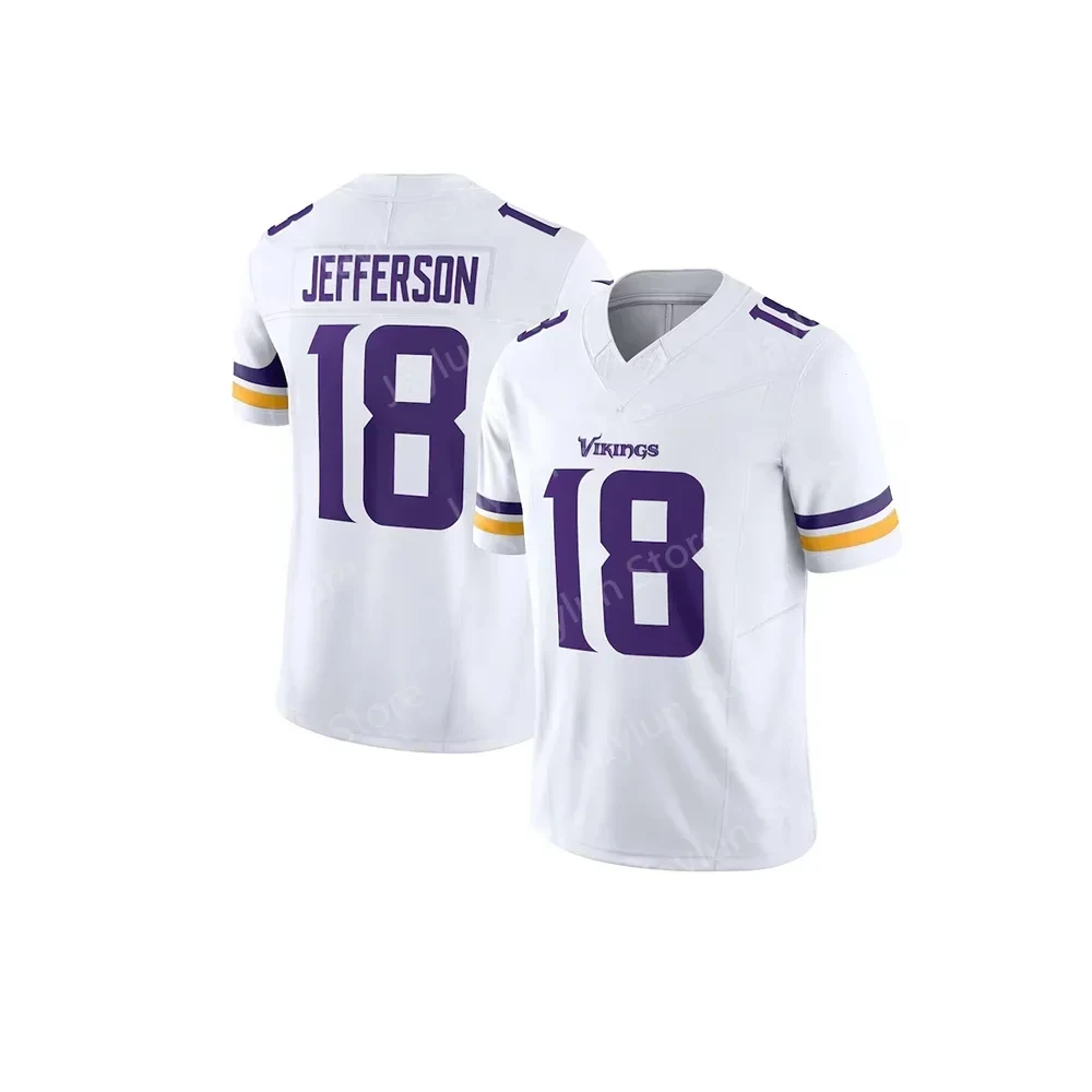 Adultos e crianças_roupas_New_24_25_Limited_American_Edition_New_Summer_Minnesota_Rugby_Jerseys_Vikings_ # 2