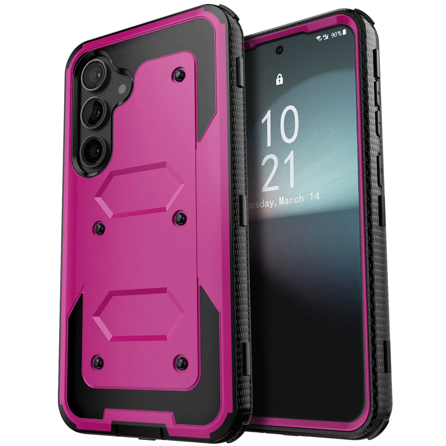 

For Samsung Galaxy S24/S24+/S24 Plus/S24 Ultra 5G Phone Case Shockproof Protective Heavy Duty Rugged Hybrid Cover Purple