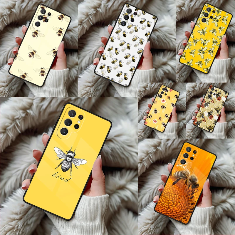 Bee Keeping Honey Bees Style Phone Case For Samsung Galaxy S24 S25 S26 Ultra S22 S23 Plus S21 S20 FE Note10 TPU Cover