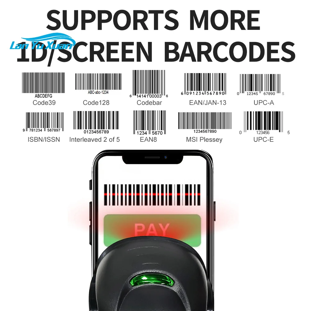 GTCODESTAR X-9700D Wired Handheld Android Barcode Scanner CCD Barcode Reader