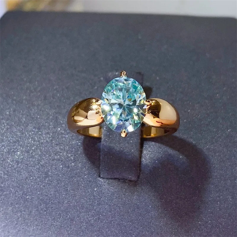 

Роскошное кольцо из розового золота с чистым кристаллом зеленого бриллианта для женщин, 2 карата, муассанит | Высококачественный моассанит, прозрачный и безупречный.