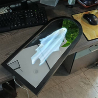 Halloween Novelty Ghost Mirror, Halloween Hologram Ghost Mirror, Spooky Scary Ghosts Decor Indoor, Bedroom Kitchen Fireplace