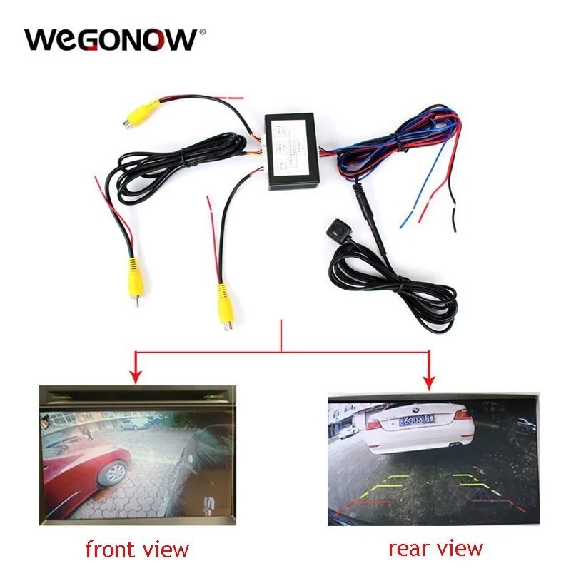 Universal Auto Parking Video signal conversion . Front View and Rear View Car Camera Video Control System With Manual Switch