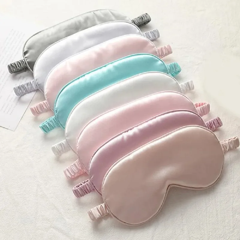 Neue Schlafmaske aus imitiertem Seidenpatch mit Schattierungsfunktion – Augenabdeckung für Reisen und Entspannung, Augenschutz für gesunden Schlaf, weiche Augenpflege