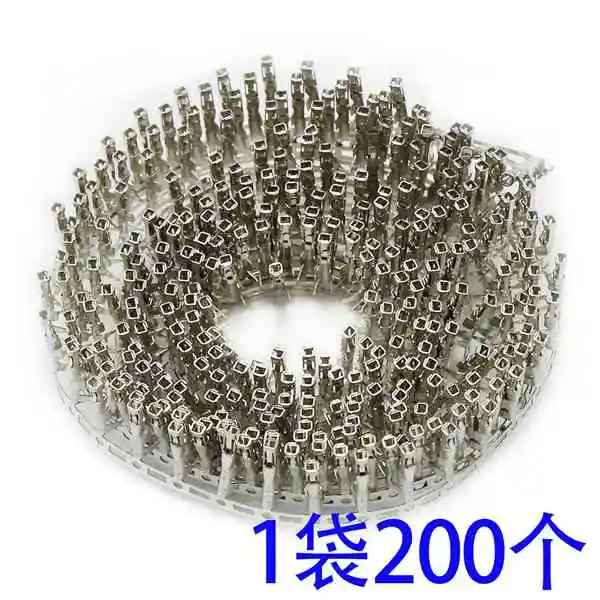 

Discount 200PCS 2.54mm Pitch Female Pin Connector Dupont Jumper Wire Cable Female Pin Crimp Terminal Connector(Female)