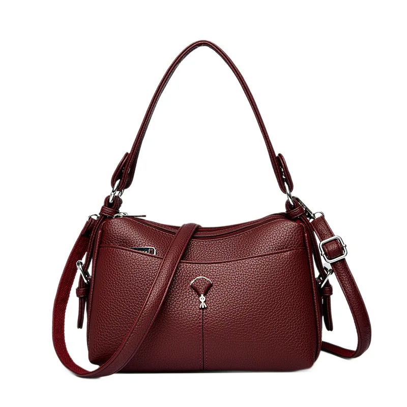 新しいファッション小さな正方形シンプルな多用途ショルダーエレガントママカジュアル通勤クロスボディバッグ