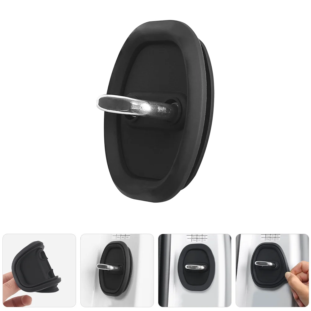 4 Pcs Door Stoppers Wall Protector Car Shock Absorbing Gasket Cars Lock Latch Protection Cover