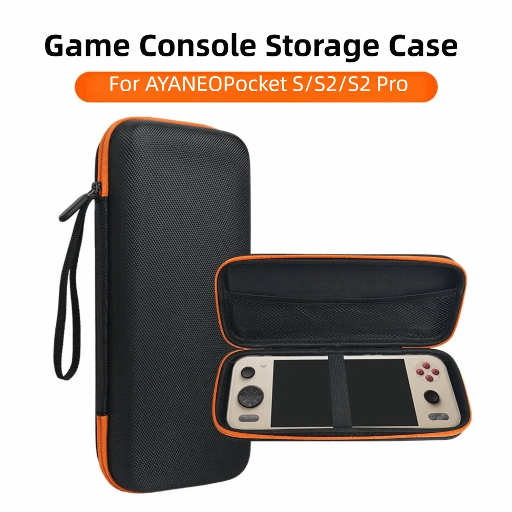 

Anti-Scratch Carrying Storage Bag Splash Proof Mesh Pocket Handheld Game Console Pouch Shockproof for AYANEO Pocket S2 Pro/S2/S