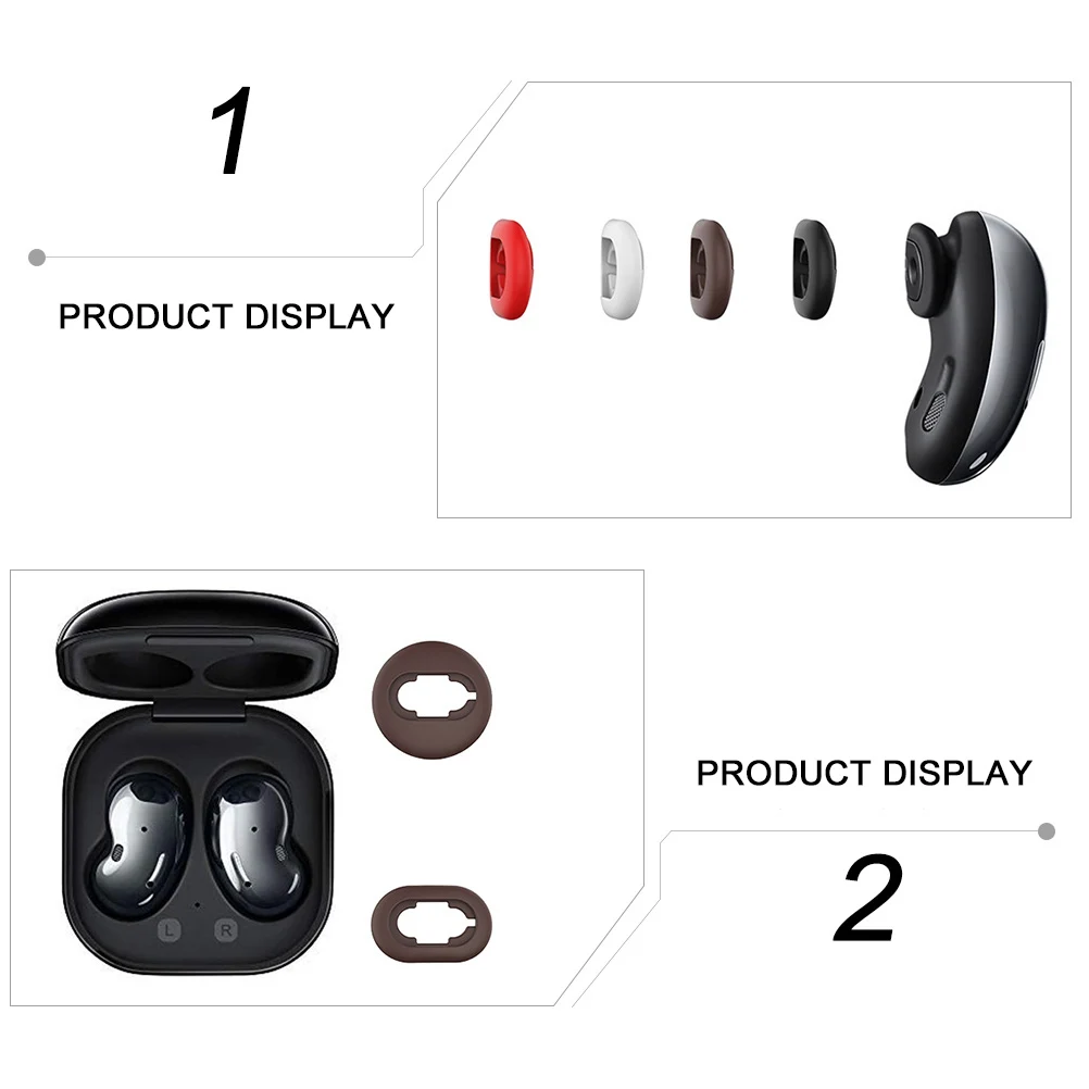 

Headset Earplugs Silicone Earphone Tips Washable Reusable Soft Comfortable Wireless Eartips For Earbuds Case