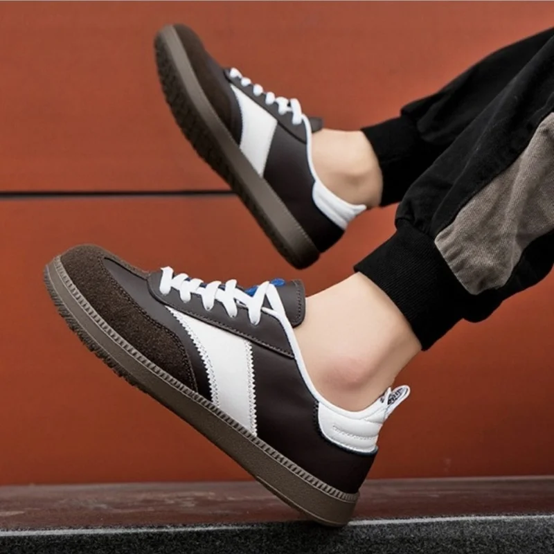 YRZL Comfortable Sneakers for Men Women PU Leather Casual Lightweight Walking Shoes Soft Sole Breathable Sport Sneakers Outdoor - Image 5