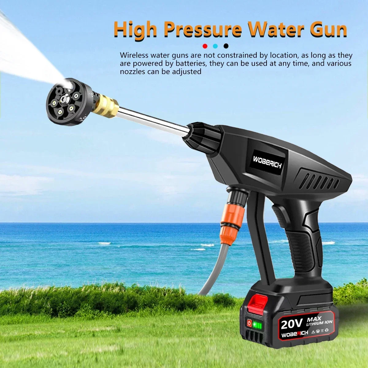 Cordless High Pressure Car Washer Portable for Car water Water Electric Water Gun Foam Generator With bag for Makita Battery