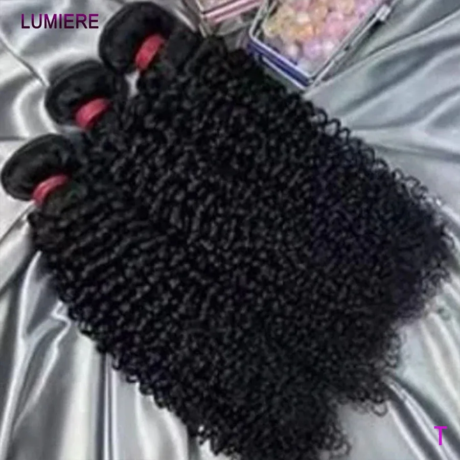 

18A Afro Kinky Deep Water Curly Wave Human Hair Bundles 30 34 Inch Raw Virgin 100% Human Hair Bundle Extensions Deal Double Weft