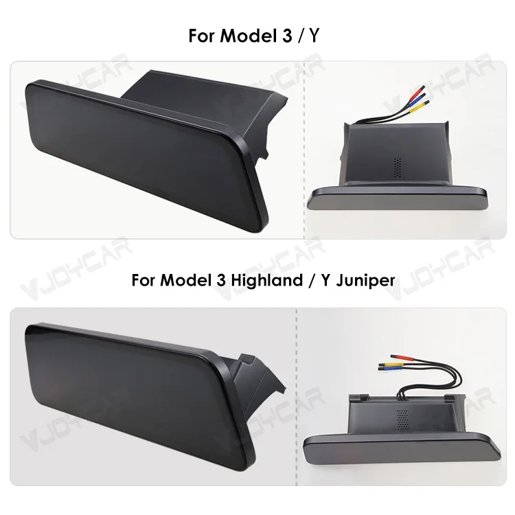 VJOYCAR 9.66 inches Instrument Display for New Model Y Juniper Model YL Dashboard with Air Outlet for Tesla All Model 3 Y