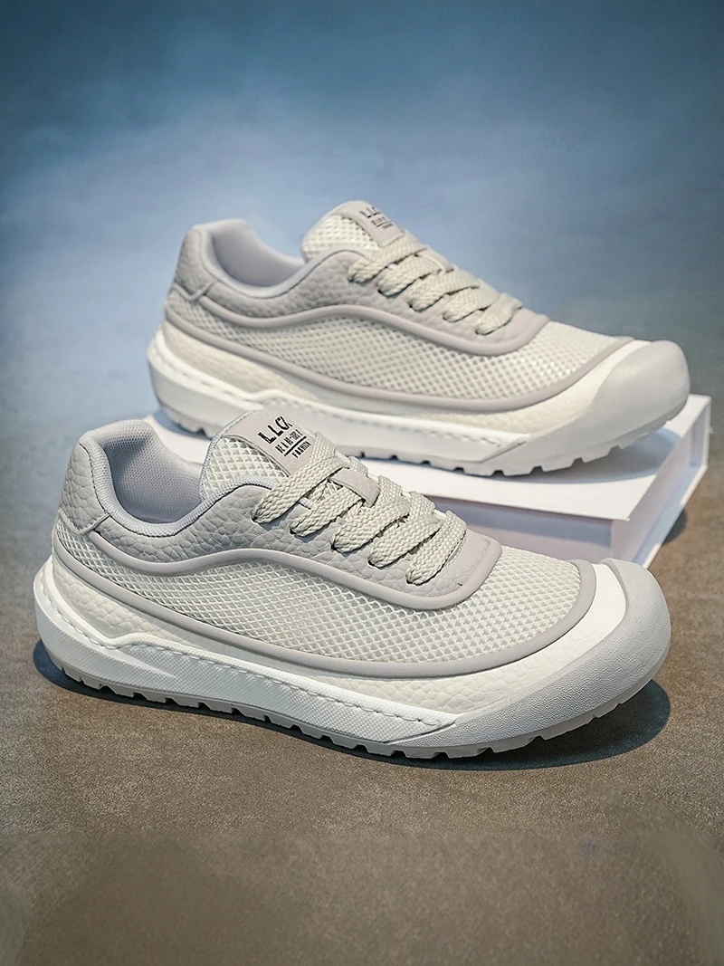 

Men's Low-Top Thick-Heeled Breathable Casual Shoes Summer Trendy Mesh Comfortable Wear-Resistant Sports Versatile Fashionable