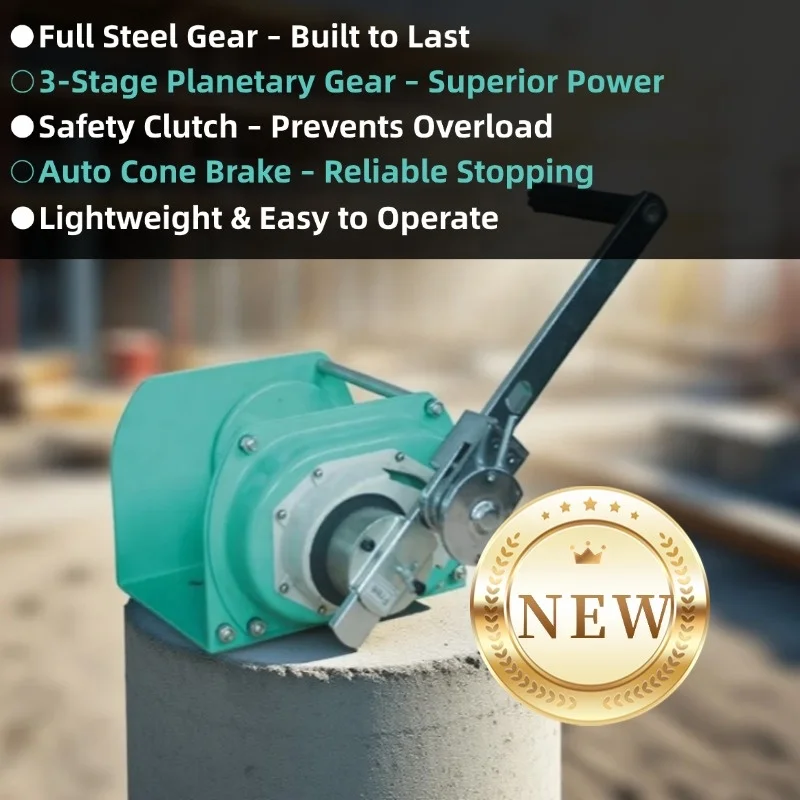 ALLMAN heavy duty 2000kg hand winch for sale with 30m rope length