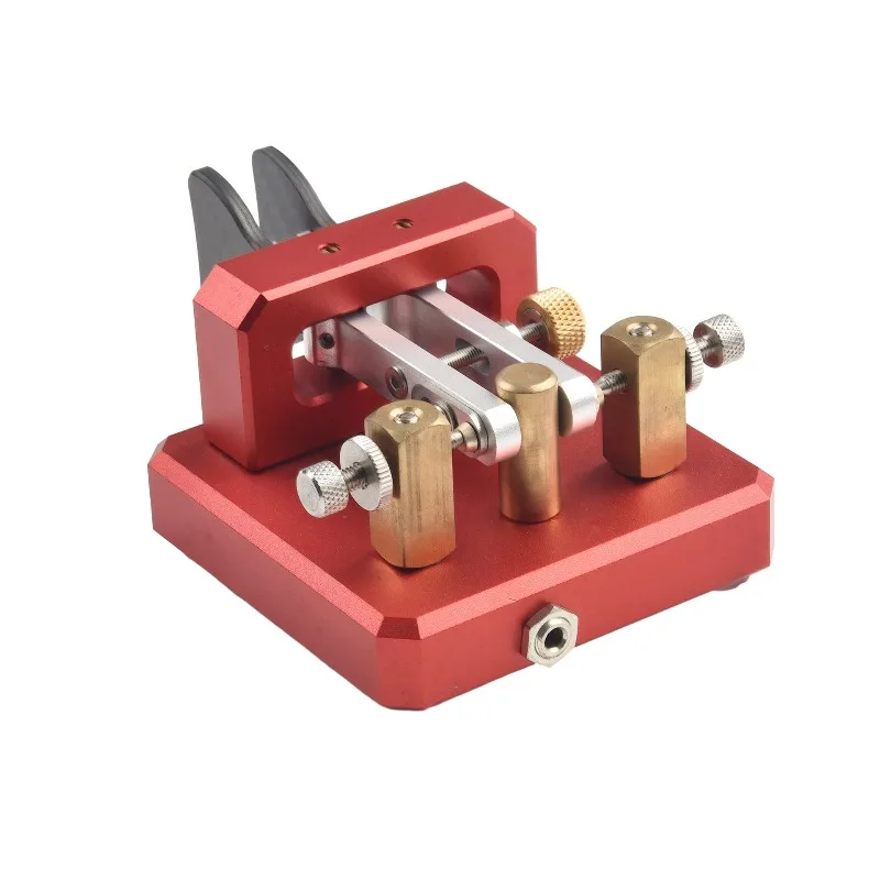 For Double Paddle Automatic Key Stainless Steel, Code Key CW Transmitter Plug and Play 3.5mm Interface