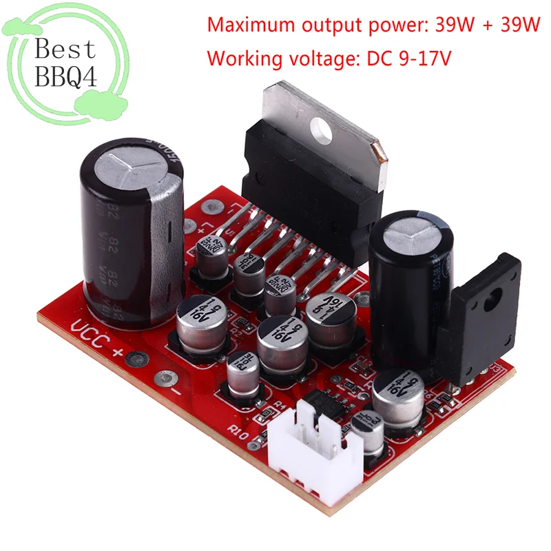 (BBQ4)TDA7379 Stereo Power Amplifier Board Module DC 12V 39W+39W NE5532 Preamp Speaker Sound Board Volume Control Module