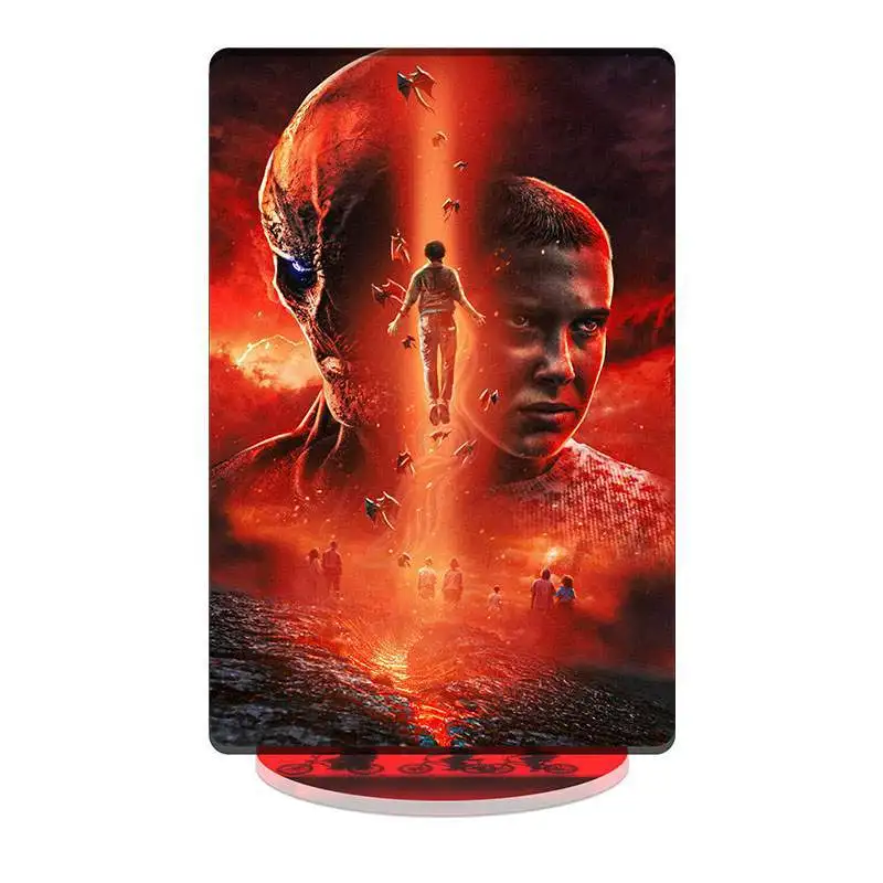 Voor Stranger Eleven Randapparatuur Acryl Stand Joyce Byers Beeldje Staande Plaat Max Mayfield Figuur Acryl Standbeeld Nancy Speelgoed