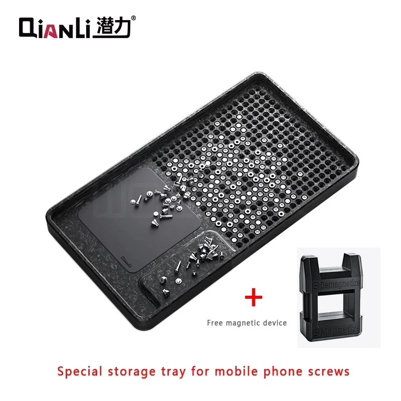 Qianli Magnet Screws Tray Lightweight Magnetic Screw Bits Storage Box Mini Parts Screw Mat RC Car Drone Assist Tool