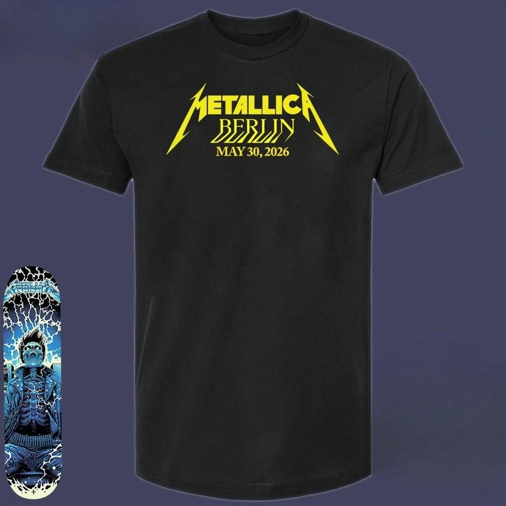 Metallica M72 Berlin Deutschland Welttournee 30. Mai 2026 Zwei-Nacht-Tournee T-Shirt – Detail 3
