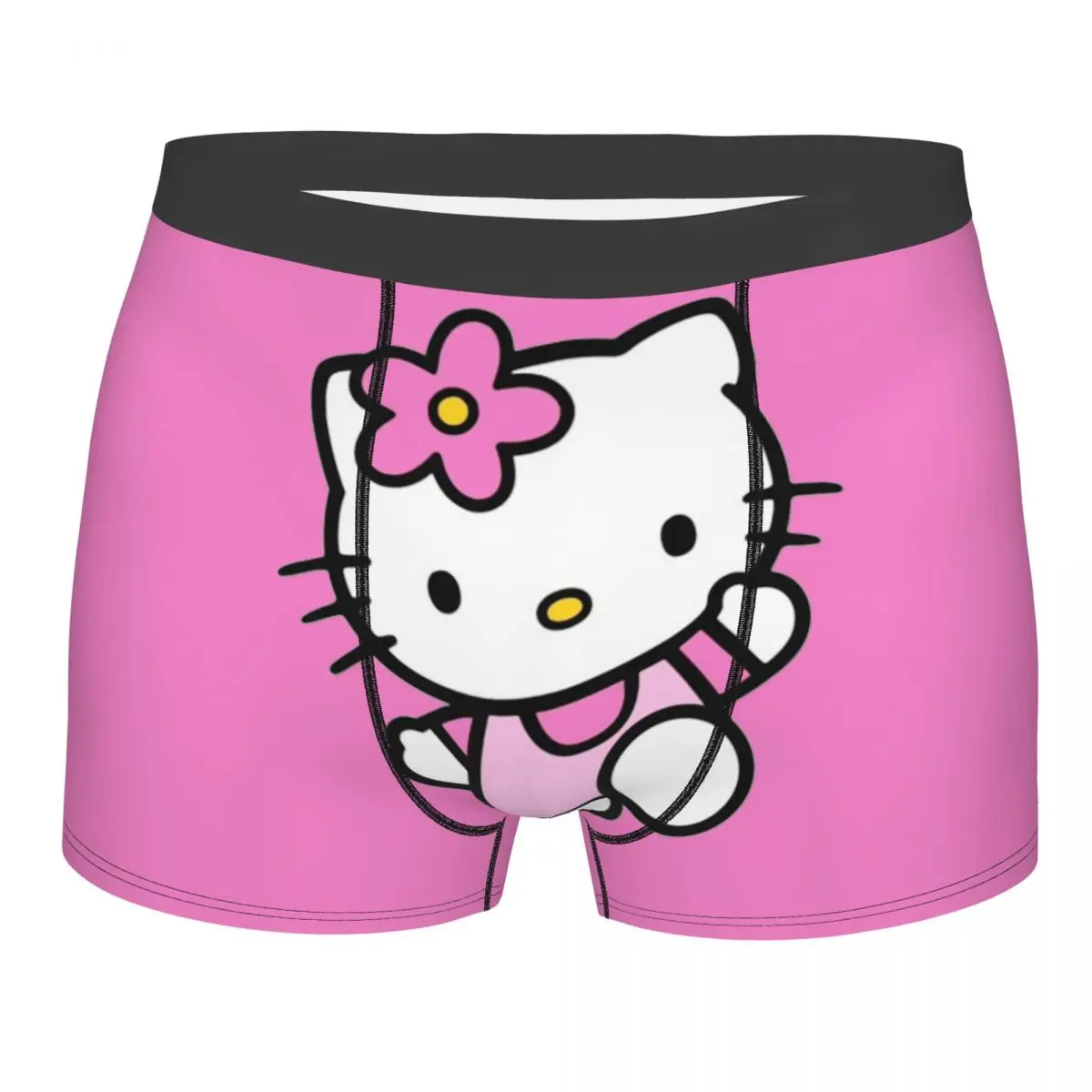 Custom Hello Kitty Cartoon Boxers Shorts Men\'s Kitty White Briefs Underwear Fashion Underpant