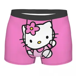 Custom Hello Kitty Cartoon Boxers Shorts Men's Kitty White Briefs Underwear Fashion Underpant