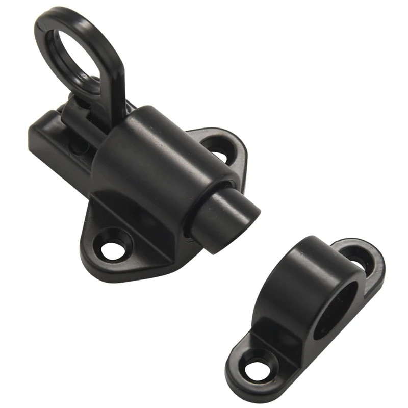 A22R-Aluminum Alloy Security Automatic Window Gate Lock Spring Bounce Door Bolt Latch