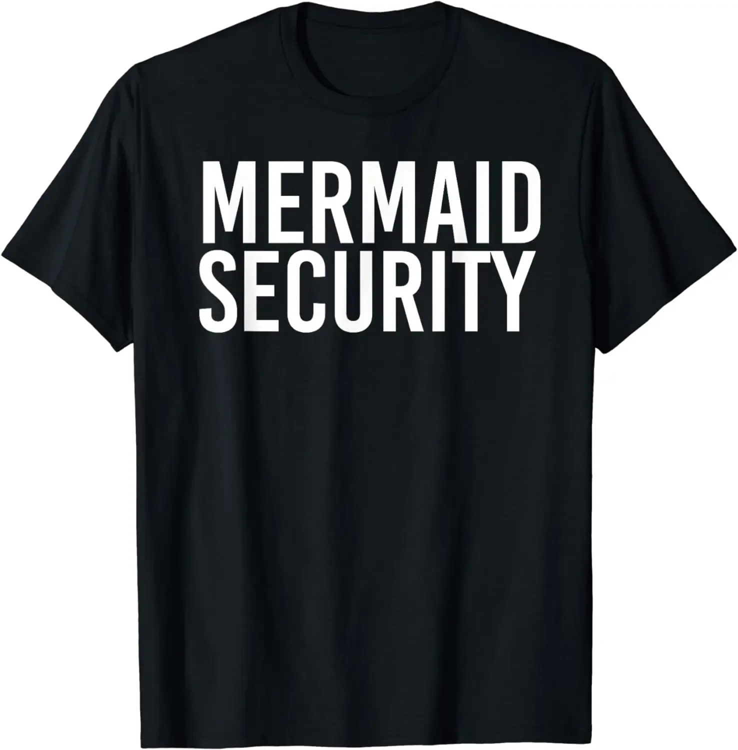 T Shirts Graphic Birthday Gift MERMAID SECURITY harajuku men's t-shirts Funny Beach Swimming Party Idea Streetwear anime clothes